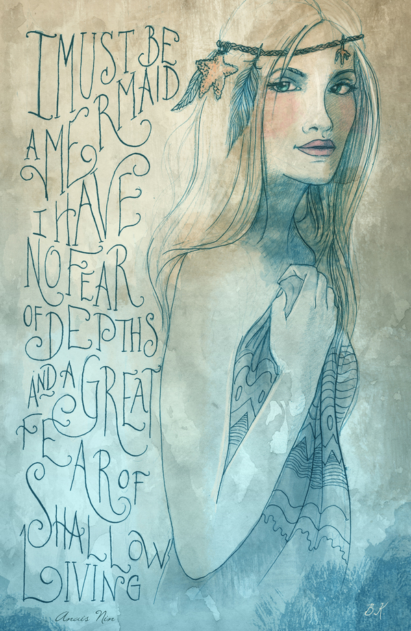 mermaid quote goddess of the sea