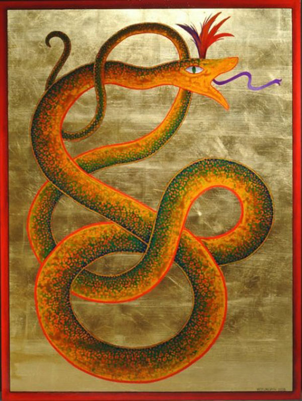 the feminine in motion. serpent medicine painting