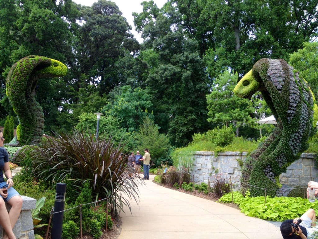 cobras sacred flow. botanical gardens atlanta