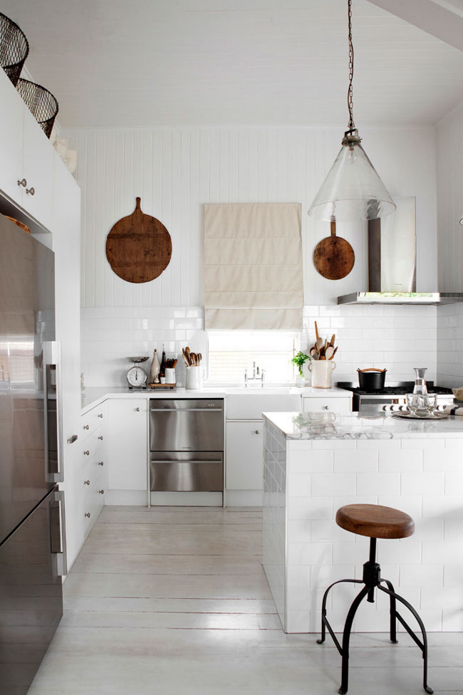 Kitchen in the home of he Stylist Kara Rosenlund