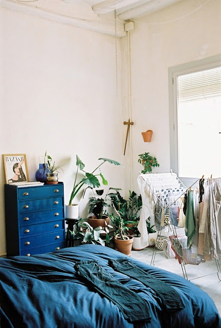 wild plant bedroom corner via 16 house | awakening sacred flow